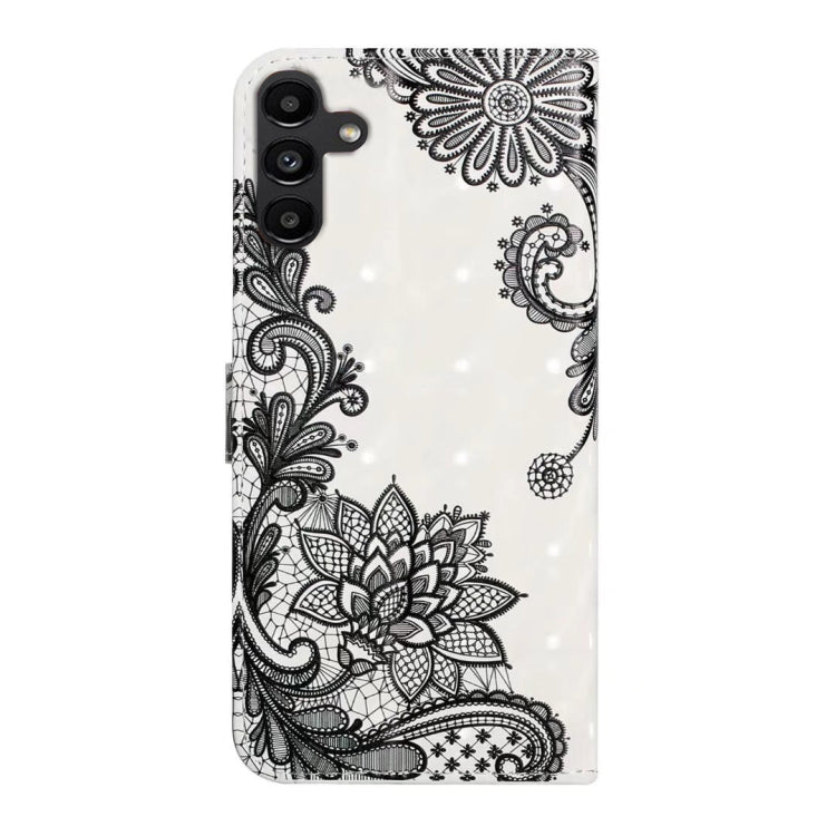 For Samsung Galaxy S25+ 5G Oil Embossed 3D Drawing Leather Phone Case(Lace Flower) - Galaxy S25+ 5G Cases by PMC Jewellery | Online Shopping South Africa | PMC Jewellery | Buy Now Pay Later Mobicred