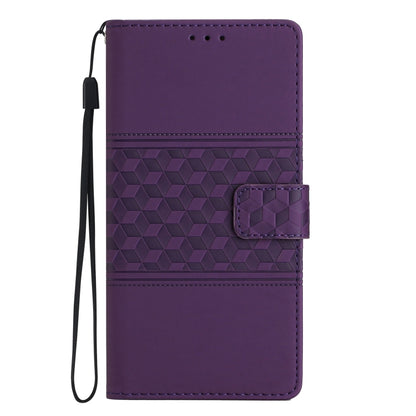 For Samsung Galaxy S25 Ultra 5G Diamond Embossed Skin Feel Leather Phone Case(Purple) - Galaxy S25 Ultra 5G Cases by PMC Jewellery | Online Shopping South Africa | PMC Jewellery | Buy Now Pay Later Mobicred