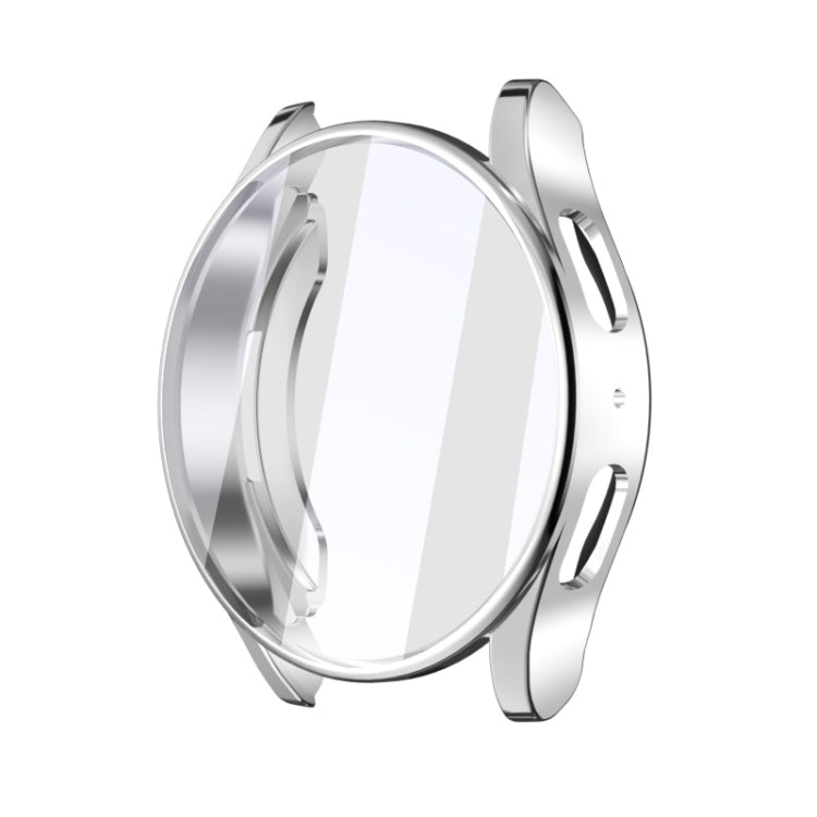 For Samsung Galaxy Watch FE 40mm Full Coverage Electroplated TPU Watch Protective Case(Silver) - Watch Cases by PMC TechLife | Online Shopping South Africa | PMC TechLife | Buy Now Pay Later Mobicred