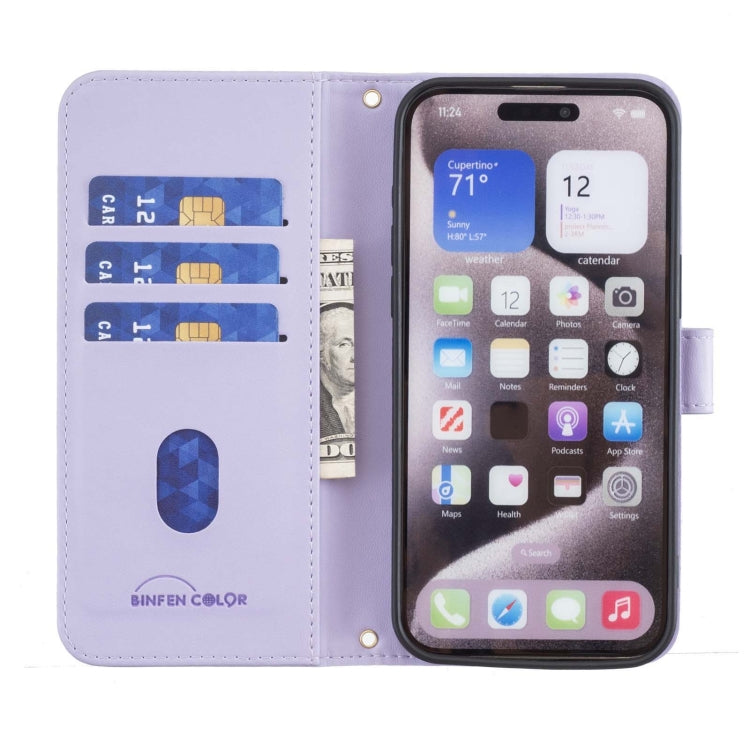 For Google Pixel 9 Pro Square Texture Leather Phone Case(Purple) - Google Cases by PMC Jewellery | Online Shopping South Africa | PMC Jewellery | Buy Now Pay Later Mobicred