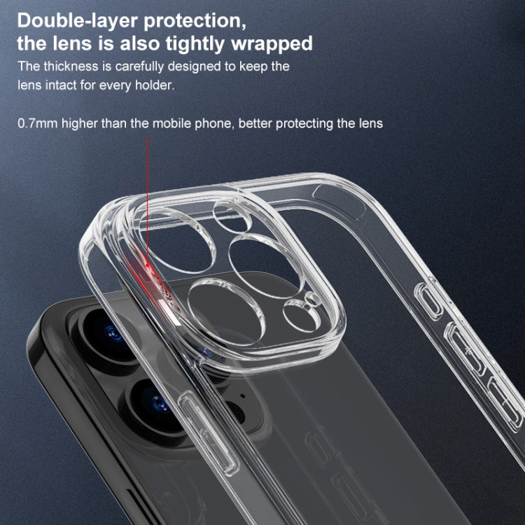 For iPhone 16 Pro Max Four Corner Airbag Transparent Glass Phone Case - iPhone 16 Pro Max Cases by PMC Jewellery | Online Shopping South Africa | PMC Jewellery | Buy Now Pay Later Mobicred