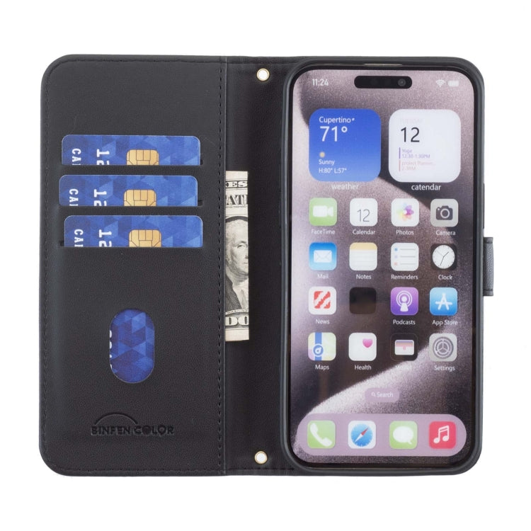 For iPhone 16e Square Texture Leather Phone Case(Black) - iPhone 16e Cases by PMC TechLife | Online Shopping South Africa | PMC TechLife | Buy Now Pay Later Mobicred