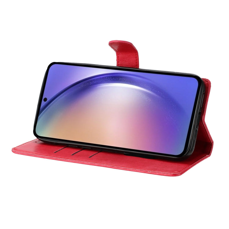 For Blackview A55 Pro Butterflies and Flowers Leather Phone Case(Red) - More Brand by PMC TechLife | Online Shopping South Africa | PMC TechLife | Buy Now Pay Later Mobicred