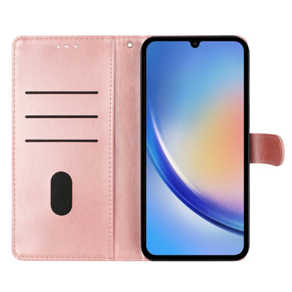 For Blackview A55 Pro Butterflies and Flowers Leather Phone Case(Rose Gold) - More Brand by PMC Jewellery | Online Shopping South Africa | PMC Jewellery | Buy Now Pay Later Mobicred