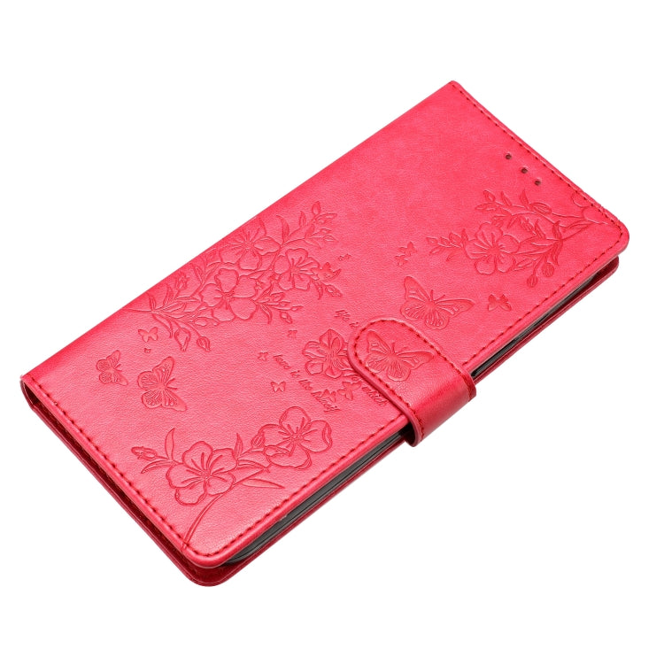 For Blackview A53 / A53 Pro Butterflies and Flowers Leather Phone Case(Red) - More Brand by PMC Jewellery | Online Shopping South Africa | PMC Jewellery | Buy Now Pay Later Mobicred