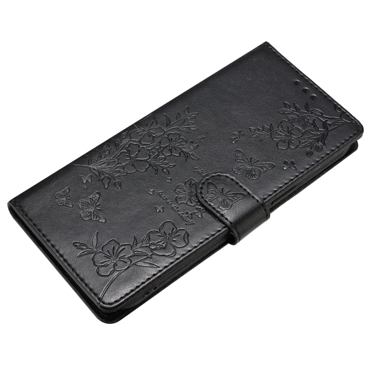 For Ulefone Note 14 Butterflies and Flowers Leather Phone Case(Black) - Ulefone Cases by PMC Jewellery | Online Shopping South Africa | PMC Jewellery | Buy Now Pay Later Mobicred