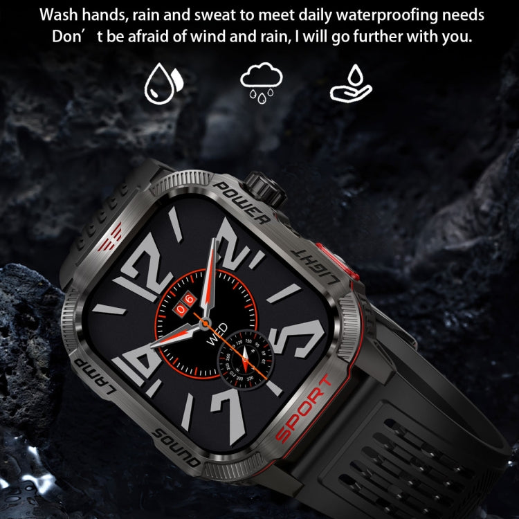 HT29 2.01 inch IPS Screen Triple Proof Smart Watch with Banknote Detector Light(Black) - Smart Watches by PMC TechLife | Online Shopping South Africa | PMC TechLife | Buy Now Pay Later Mobicred