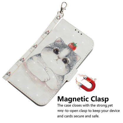 For Samsung Galaxy S25 5G 3D Colored Horizontal Flip Leather Phone Case(Cute Cat) - Galaxy S25 5G Cases by PMC Jewellery | Online Shopping South Africa | PMC Jewellery | Buy Now Pay Later Mobicred