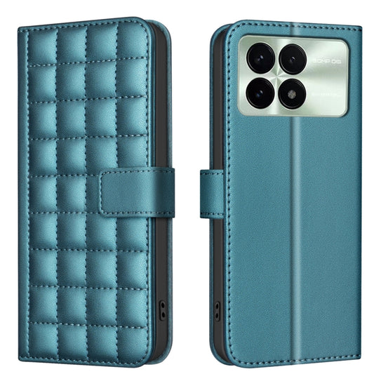 For Redmi K70 / K70 Pro Square Texture Leather Phone Case(Green) - Xiaomi Cases by PMC Jewellery | Online Shopping South Africa | PMC Jewellery | Buy Now Pay Later Mobicred