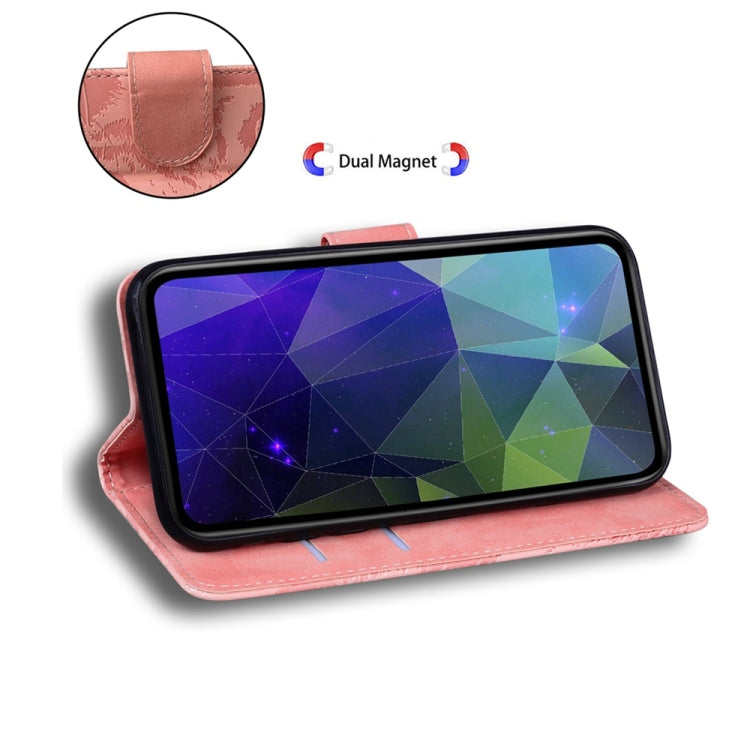 For Samsung Galaxy S25 5G Tiger Embossing Pattern Flip Leather Phone Case(Pink) - Galaxy S25 5G Cases by PMC Jewellery | Online Shopping South Africa | PMC Jewellery | Buy Now Pay Later Mobicred