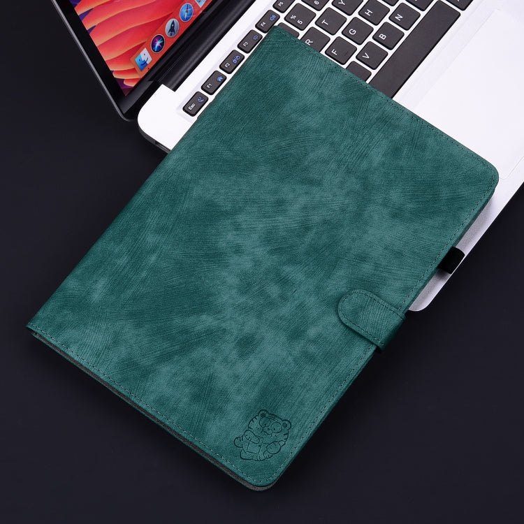 For Huawei MatePad SE 11 2024 Tiger Pattern Flip Leather Tablet Case(Dark Green) - Huawei by PMC Jewellery | Online Shopping South Africa | PMC Jewellery | Buy Now Pay Later Mobicred