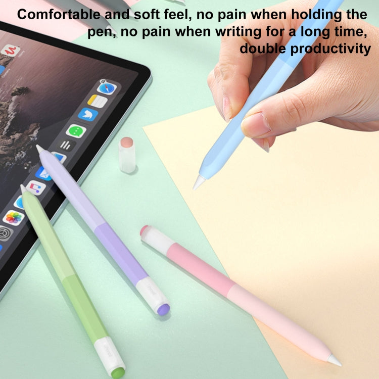 For Apple Pencil USB-C Gradient Silicone Stylus Protective Case(Matcha Green) - Pencil Accessories by PMC Jewellery | Online Shopping South Africa | PMC Jewellery | Buy Now Pay Later Mobicred