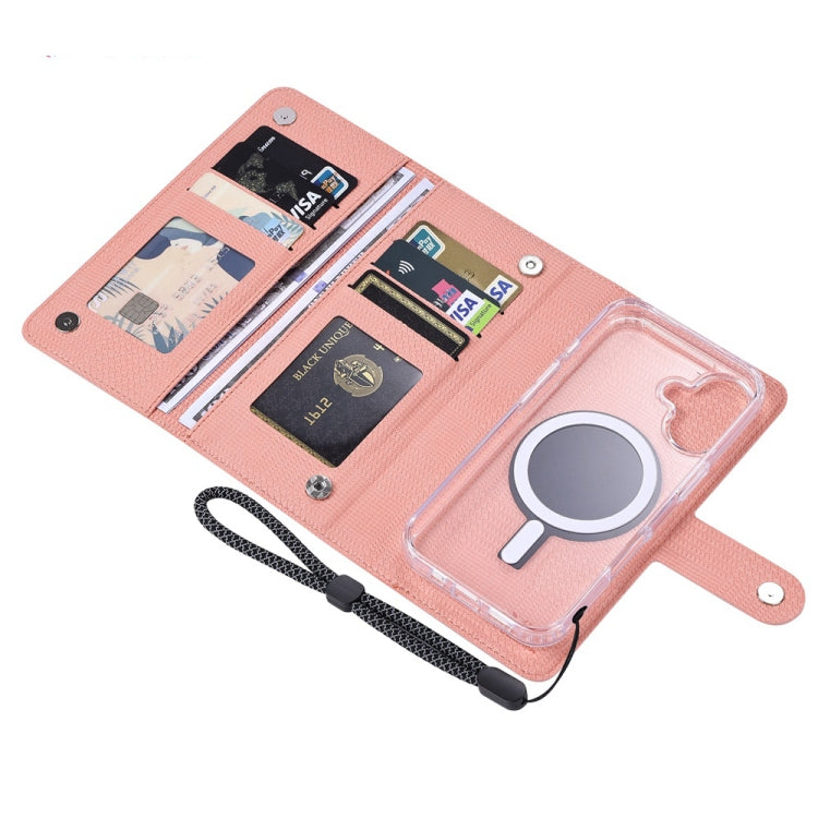 For iPhone 15 Pro ViLi GHA-C Series RFID MagSafe Magnetic Flip Leather Phone Case(Pink) - iPhone 15 Pro Cases by ViLi | Online Shopping South Africa | PMC Jewellery | Buy Now Pay Later Mobicred