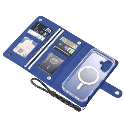 For iPhone 13 Pro Max ViLi GHA-C Series RFID MagSafe Magnetic Flip Leather Phone Case(Blue) - iPhone 13 Pro Max Cases by ViLi | Online Shopping South Africa | PMC Jewellery | Buy Now Pay Later Mobicred