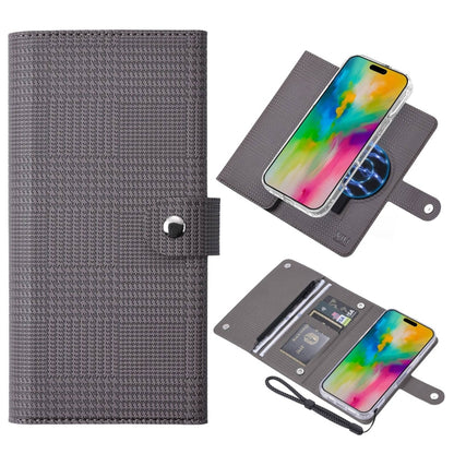 For iPhone 16 Pro ViLi GHB-C Series RFID MagSafe Magnetic Flip Leather Phone Case(Grey) - iPhone 16 Pro Cases by ViLi | Online Shopping South Africa | PMC Jewellery | Buy Now Pay Later Mobicred