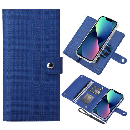 For iPhone 13 ViLi GHB-C Series RFID MagSafe Magnetic Flip Leather Phone Case(Blue) - iPhone 13 Cases by ViLi | Online Shopping South Africa | PMC Jewellery | Buy Now Pay Later Mobicred