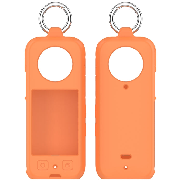 For Insta 360 X4 Portable Silicone Protective Case(Orange) - Case & Bags by PMC Jewellery | Online Shopping South Africa | PMC Jewellery | Buy Now Pay Later Mobicred