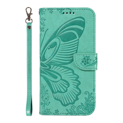 For Samsung Galaxy S25+ / S24+ 5G Swallowtail Butterfly Embossed Leather Phone Case(Green) - Galaxy S25+ 5G Cases by PMC Jewellery | Online Shopping South Africa | PMC Jewellery | Buy Now Pay Later Mobicred