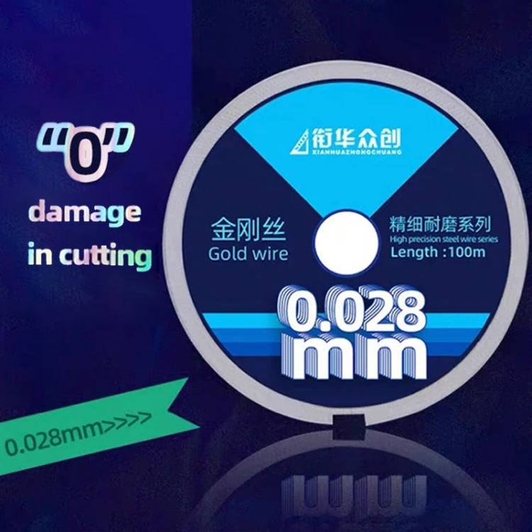 0.03mm x 100m Curved LCD Screen Separation Diamond Wire - free shipping - PMC Jewellery - Order now!