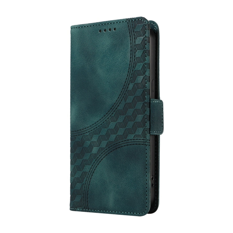 For Samsung Galaxy S25 Ultra 5G Embossed Rhombus Starry Leather Phone Case(Green) - Galaxy S25 Ultra 5G Cases by PMC Jewellery | Online Shopping South Africa | PMC Jewellery | Buy Now Pay Later Mobicred