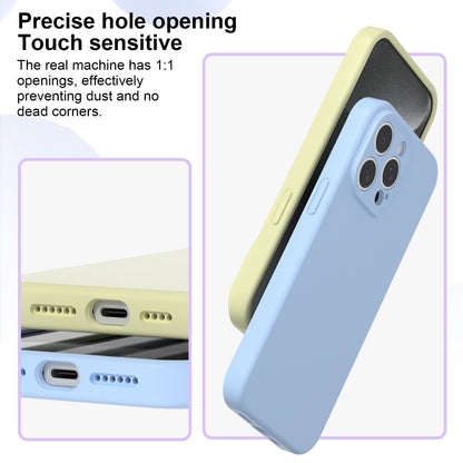 For iPhone 16 Precise Hole Liquid Silicone Jelly Color Full Coverage Phone Case(Navy Blue) - iPhone 16 Cases by PMC Jewellery | Online Shopping South Africa | PMC Jewellery | Buy Now Pay Later Mobicred