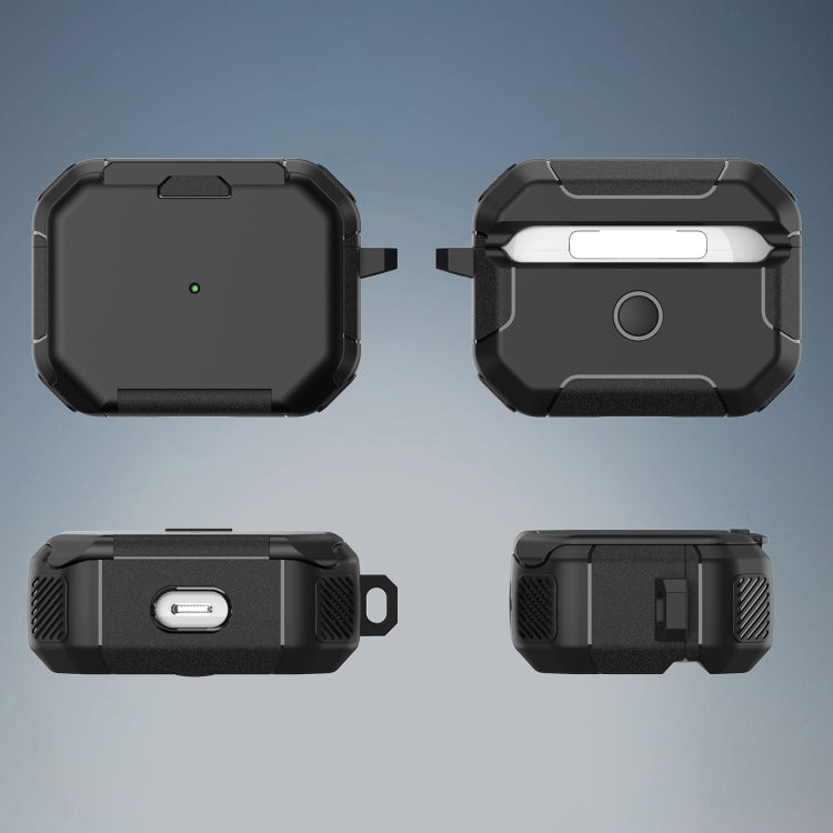 For AirPods 3 Phone Holder Design Earbuds Box Protective Case(Dark Blue) - For AirPods 3 by PMC Jewellery | Online Shopping South Africa | PMC Jewellery | Buy Now Pay Later Mobicred