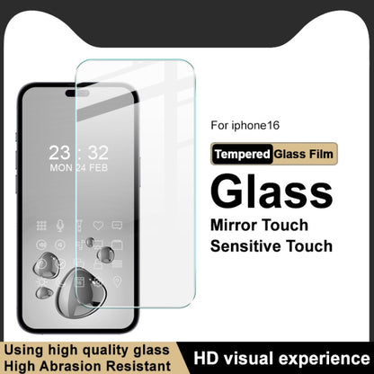 For iPhone 16 imak H Series Full Screen Tempered Glass Film - iPhone 16 Tempered Glass by imak | Online Shopping South Africa | PMC Jewellery | Buy Now Pay Later Mobicred