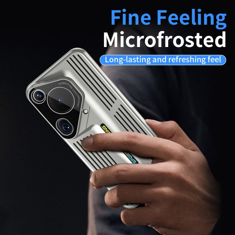 For Huawei Pura 70 Ultra Blade Cooling PC Full Coverage Phone Case(Cyan) - Huawei Cases by PMC Jewellery | Online Shopping South Africa | PMC Jewellery | Buy Now Pay Later Mobicred