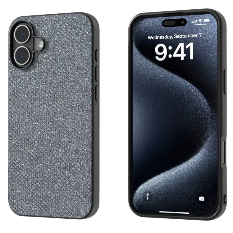 For iPhone 16 Plus Diamond Black Frame Phone Case(Jewel Black) - iPhone 16 Plus Cases by PMC TechLife | Online Shopping South Africa | PMC TechLife | Buy Now Pay Later Mobicred