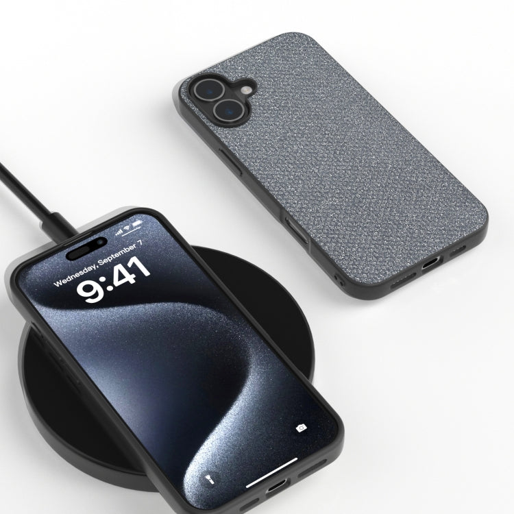 For iPhone 16 Plus Diamond Black Frame Phone Case(Jewel Black) - iPhone 16 Plus Cases by PMC TechLife | Online Shopping South Africa | PMC TechLife | Buy Now Pay Later Mobicred