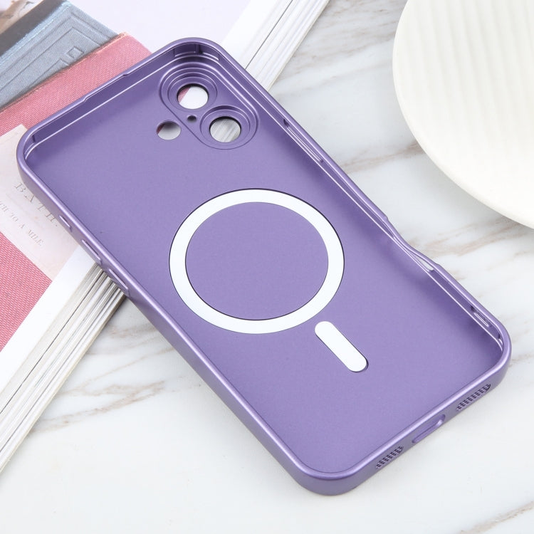For iPhone 16 Liquid TPU Silicone Solid Color MagSafe Phone Case(Purple) - iPhone 16 Cases by PMC TechLife | Online Shopping South Africa | PMC TechLife | Buy Now Pay Later Mobicred