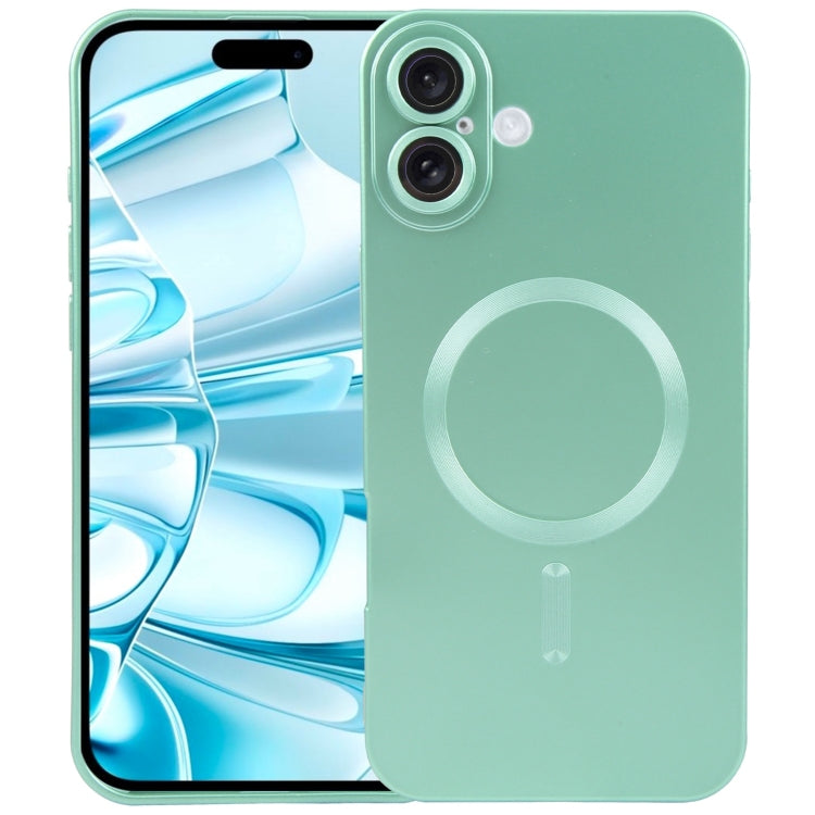 For iPhone 16 Liquid TPU Silicone Solid Color MagSafe Phone Case(Green) - free shipping - PMC TechLife - Order now!