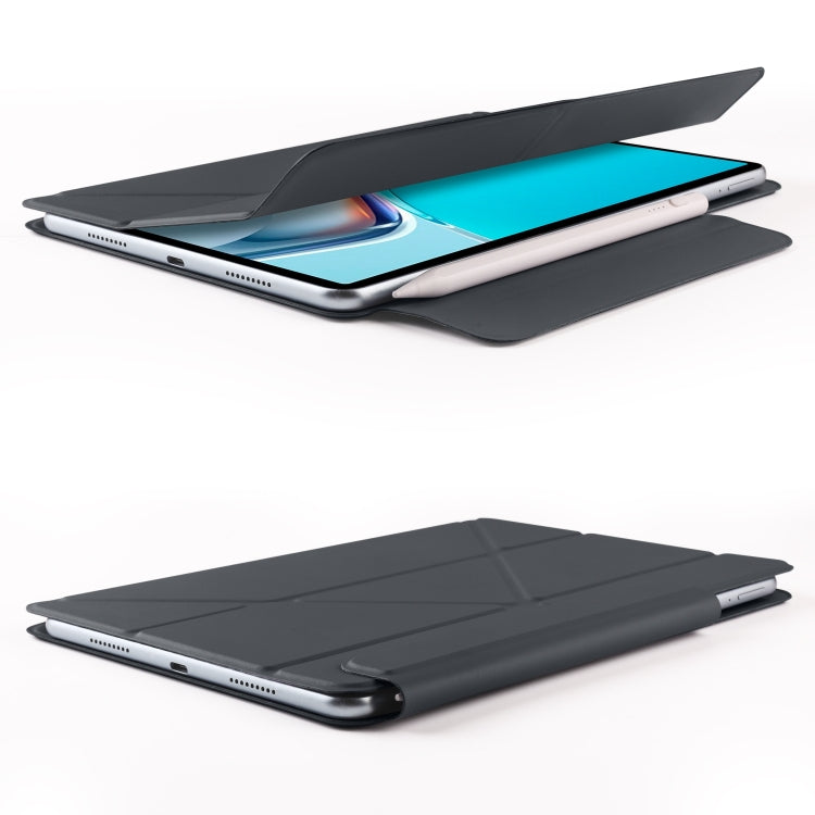 For Huawei MatePad 11 2021 Fixed Buckle Magnetic Deformation Leather Tablet Case(Black) - Huawei by PMC TechLife | Online Shopping South Africa | PMC TechLife | Buy Now Pay Later Mobicred