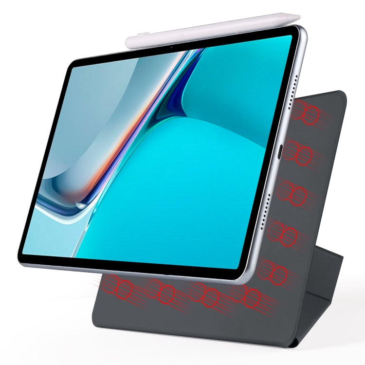 For Huawei MatePad 11 2021 Fixed Buckle Magnetic Deformation Leather Tablet Case(Black) - Huawei by PMC TechLife | Online Shopping South Africa | PMC TechLife | Buy Now Pay Later Mobicred