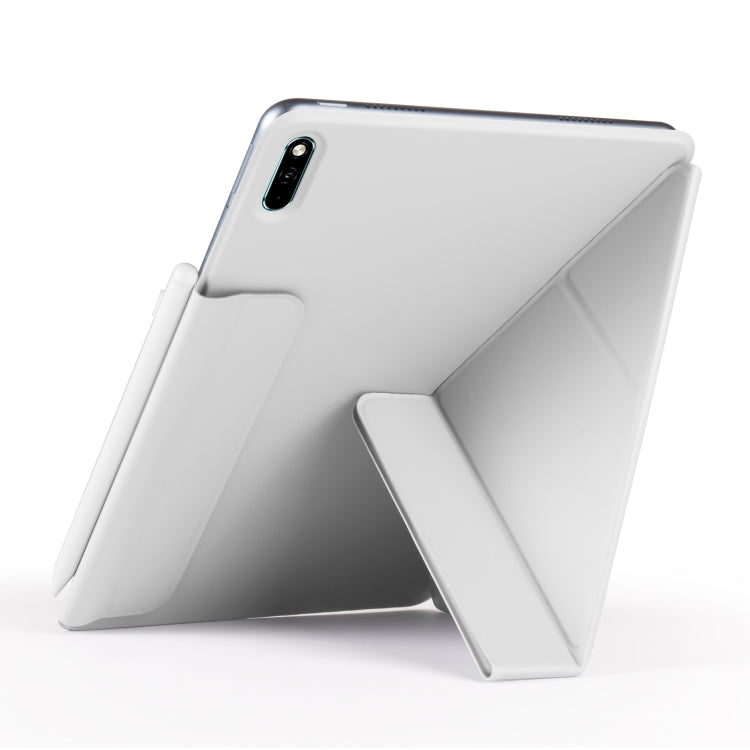 For Huawei MatePad 11 2021 Fixed Buckle Magnetic Deformation Leather Tablet Case(Grey) - free shipping - PMC TechLife - Order now!