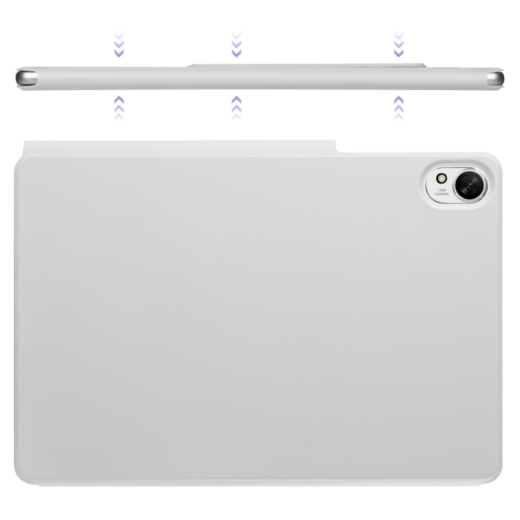 For Huawei MatePad Air 12 2024 Fixed Buckle Magnetic Deformation Leather Tablet Case(Grey) - Huawei by PMC TechLife | Online Shopping South Africa | PMC TechLife | Buy Now Pay Later Mobicred