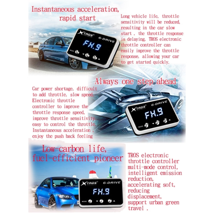 For Perodua Aruz TROS TS-6Drive Potent Booster Electronic Throttle Controller - Car Modification by TROS | Online Shopping South Africa | PMC Jewellery | Buy Now Pay Later Mobicred