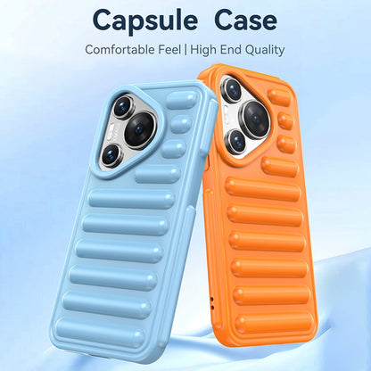 For Huawei Pura 70 Pro Capsule Series Candy Color TPU Phone Case(Blue) - Huawei Cases by PMC Jewellery | Online Shopping South Africa | PMC Jewellery | Buy Now Pay Later Mobicred