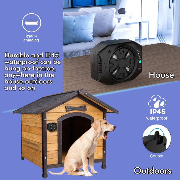 X1 Outdoor Ultrasonic Bark Stopper Dog Training Device(Black) - Training Aids by PMC TechLife | Online Shopping South Africa | PMC TechLife | Buy Now Pay Later Mobicred