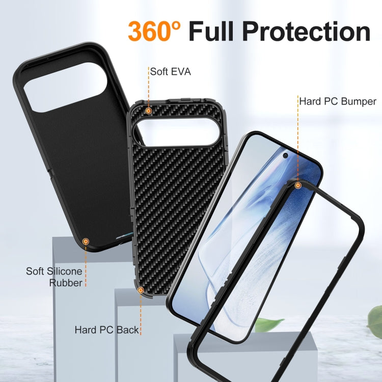 For Google Pixel 9 Pro Life Waterproof Rugged PC + Silicone Phone Case(Black) - Google Cases by PMC Jewellery | Online Shopping South Africa | PMC Jewellery | Buy Now Pay Later Mobicred