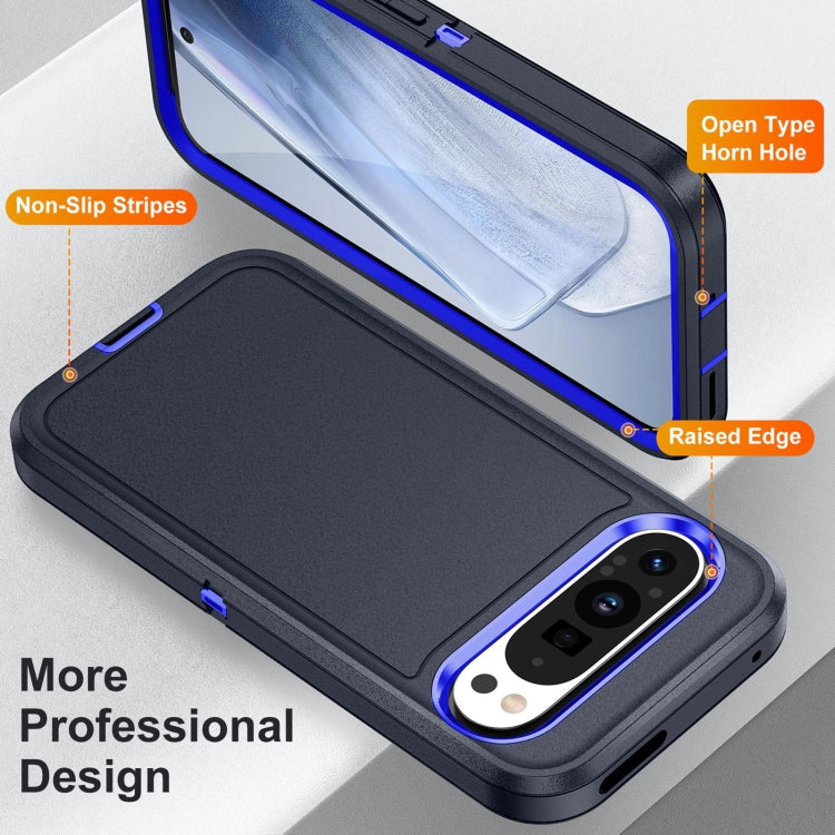 For Google Pixel 9 Pro Life Waterproof Rugged PC + Silicone Phone Case(Dark Blue + Royal Blue) - Google Cases by PMC Jewellery | Online Shopping South Africa | PMC Jewellery | Buy Now Pay Later Mobicred