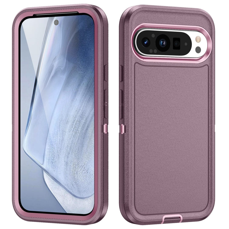 For Google Pixel 9 Life Waterproof Rugged PC + Silicone Phone Case(Purple + Pink) - Google Cases by PMC TechLife | Online Shopping South Africa | PMC TechLife | Buy Now Pay Later Mobicred