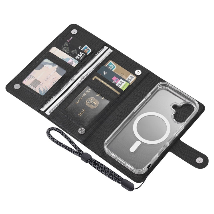 For Samsung Galaxy S24 Ultra 5G ViLi GHA-C Series RFID MagSafe Magnetic Flip Leather Phone Case(Black) - Galaxy S24 Ultra 5G Cases by ViLi | Online Shopping South Africa | PMC Jewellery | Buy Now Pay Later Mobicred