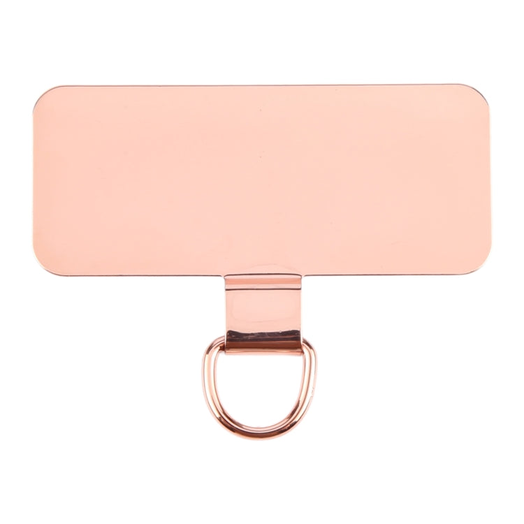 Rectangle Metal Mobile Phone Lanyard Fixing Gasket(Rose Gold) - free shipping - PMc TechLife - Order now!