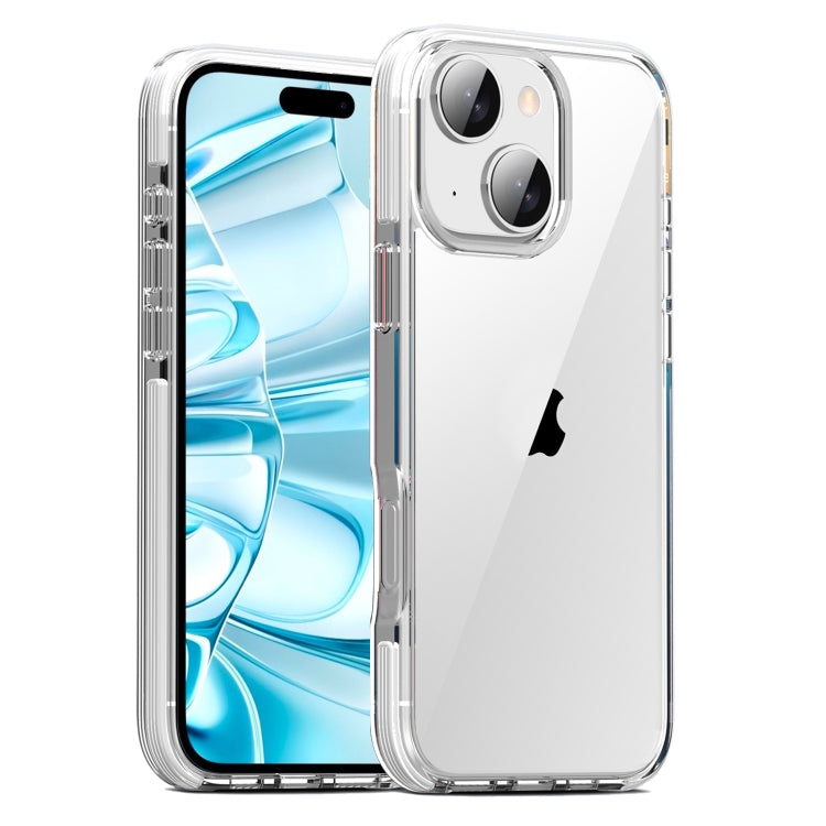 For iPhone 16 TPE Airbag TPU+ PC Full Coverage Phone Case(White) - iPhone 16 Cases by PMC TechLife | Online Shopping South Africa | PMC TechLife | Buy Now Pay Later Mobicred