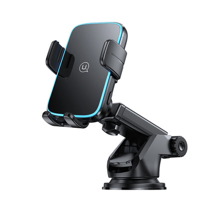 USAMS CD229 15W Accurate Aligment Wireless Charging Car Phone Holder with Suction Cup(Black) - Wireless Charger Holders by USAMS | Online Shopping South Africa | PMC Jewellery | Buy Now Pay Later Mobicred