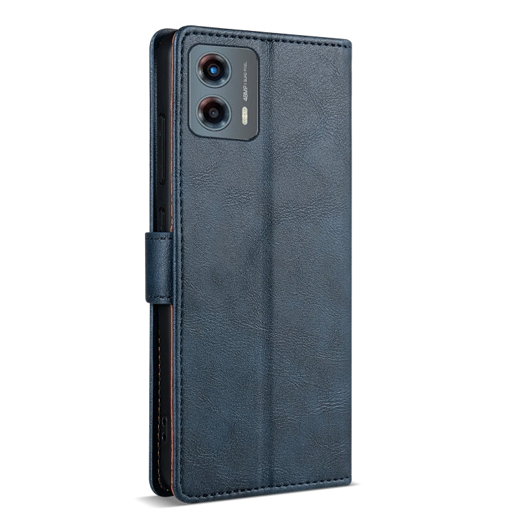 For Motorola Moto G 5G 2024 N.BEKUS CSJ-P1 Solid Color Leather Phone Case(Blue) - Motorola Cases by N.BEKUS | Online Shopping South Africa | PMC Jewellery | Buy Now Pay Later Mobicred