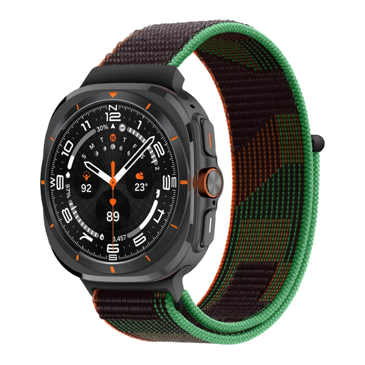 For Samsung Galaxy Watch Ultra 47mm Plastic Connector Nylon Loop Watch Band(Unity Mosaic) - Watch Bands by PMC Jewellery | Online Shopping South Africa | PMC Jewellery | Buy Now Pay Later Mobicred