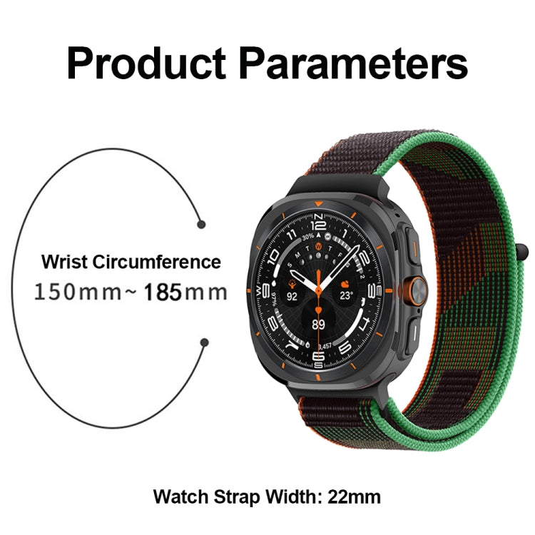 For Samsung Galaxy Watch Ultra 47mm Plastic Connector Nylon Loop Watch Band(Seashell) - free shipping - PMC Jewellery - Order now!