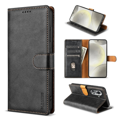 For OPPO Reno11 Pro 5G Global N.BEKUS CSJ-P1 Solid Color Leather Phone Case(Black) - Reno11 Pro Cases by N.BEKUS | Online Shopping South Africa | PMC Jewellery | Buy Now Pay Later Mobicred